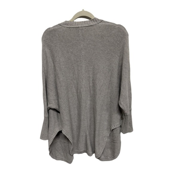 American Eagle Beige Brown Knit Open Front Cardigan Size Medium Cotton Blend - Picture 4 of 6